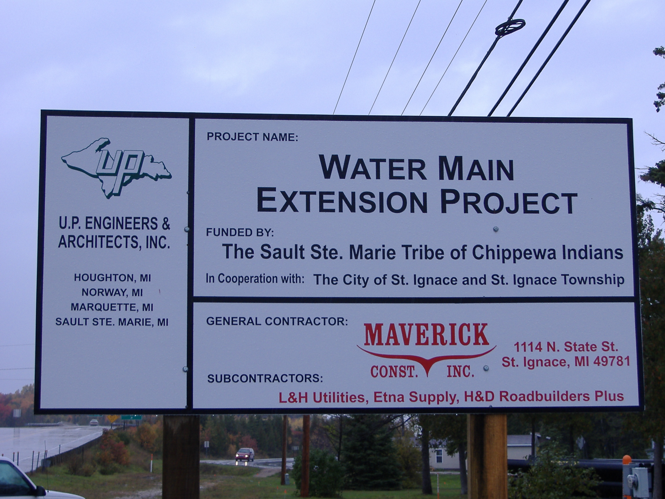 Maverick Construction Inc. excavation contractor builder water and sewer Northern Michigan